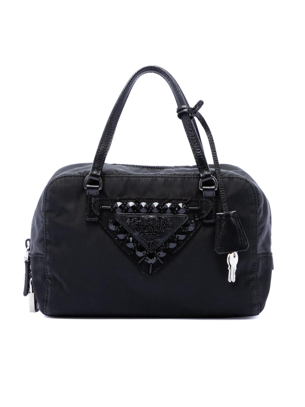 Prada Tessuto Beaded Handbag Pre-Loved #300572P52B